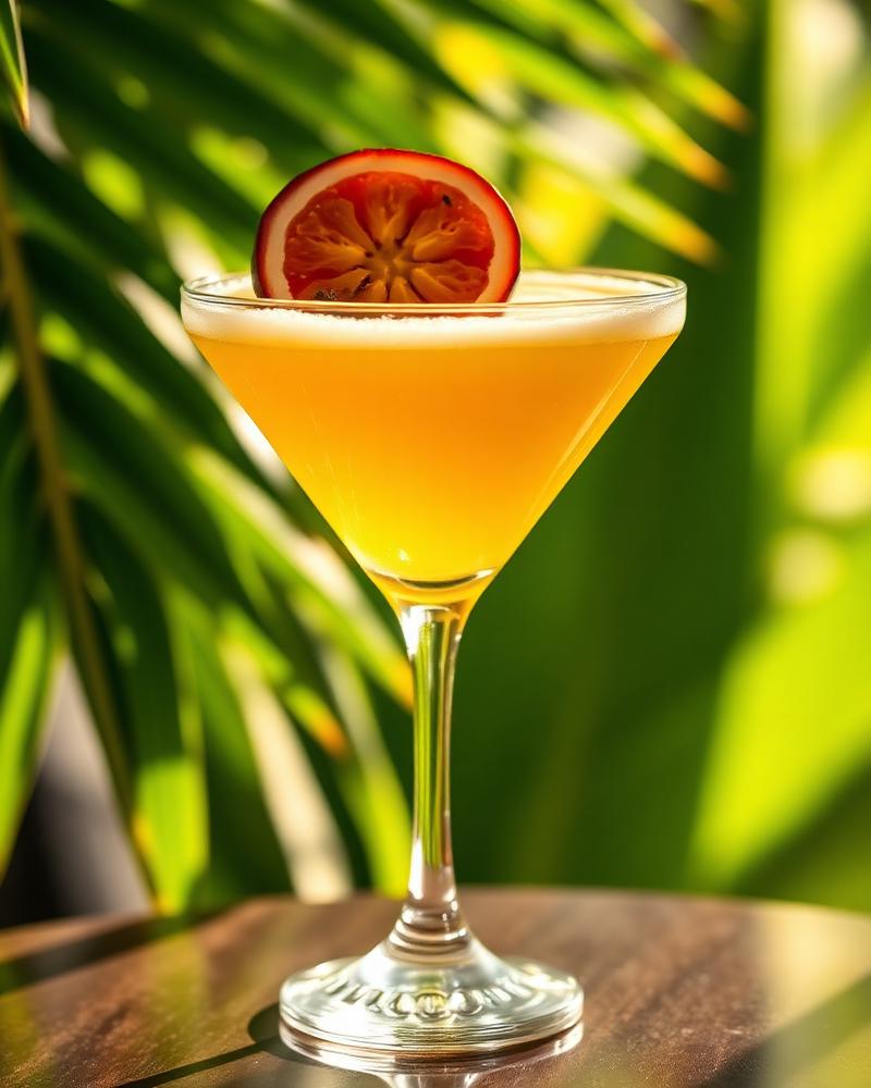 Virgin Pornstar Martini mocktail