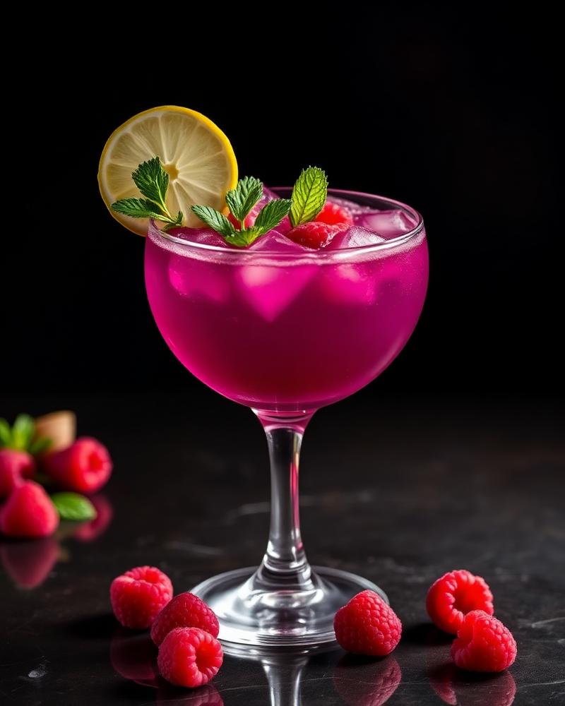 Virgin Purple Cheeks mocktail