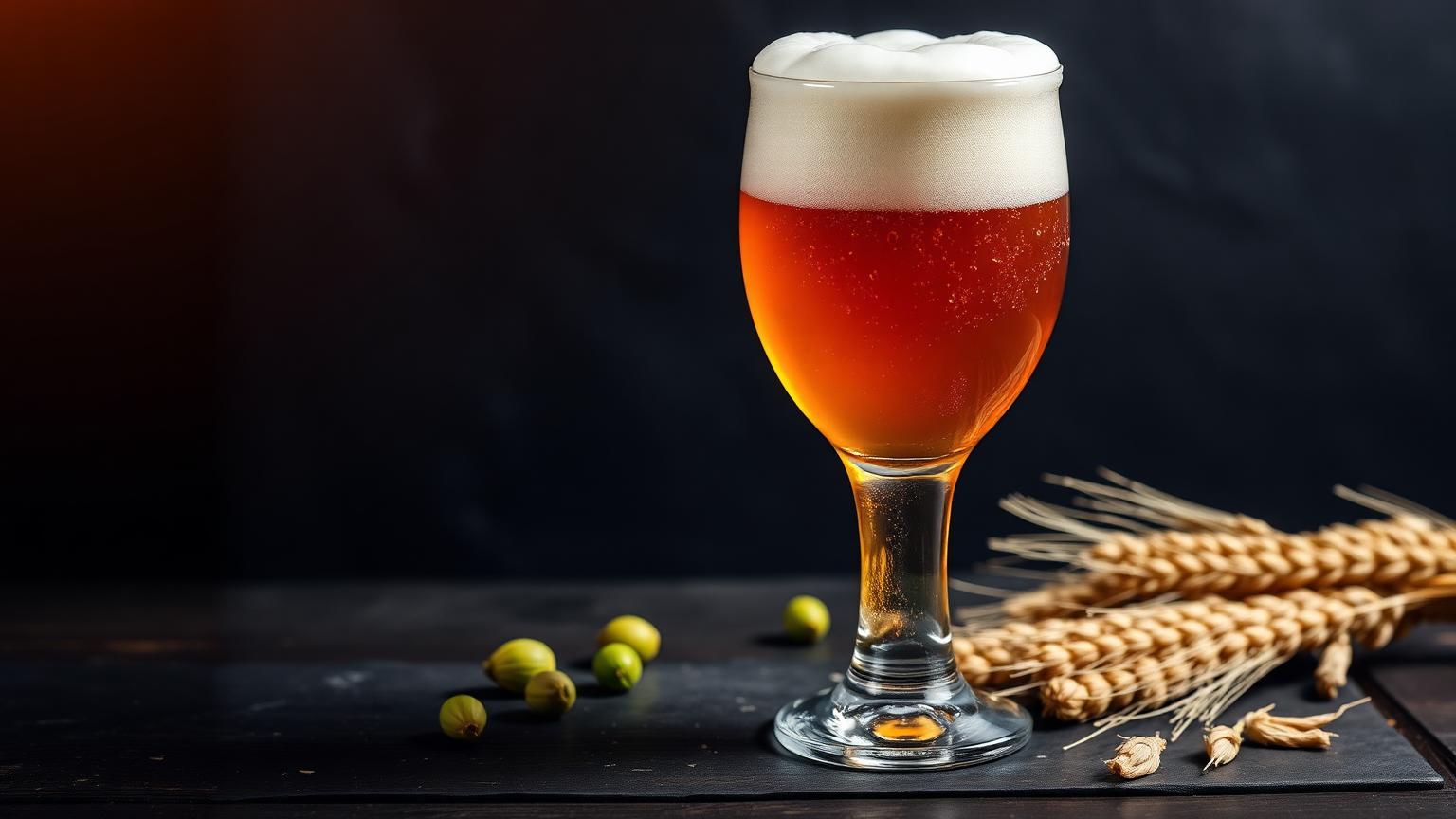 Koperblond Ter Dolen Tripel abdijbier met dikke witte schuimkraag