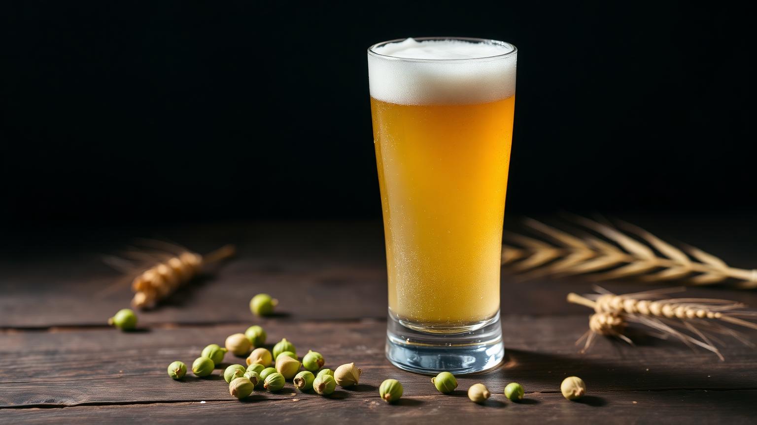 Bleekgoud alcoholvrij Op De Dool abdijbier met witte schuimkraag